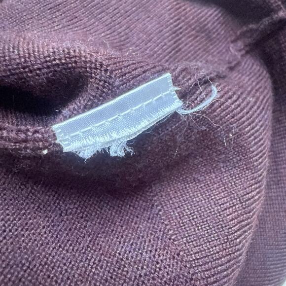 PENDLETON Womens Medium Longline Cardigan Sweater Plum Button Front Academia - Picture 8 of 9